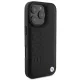 BMW iPhone 16 Pro Max Case Leather Hot Stamp, Black