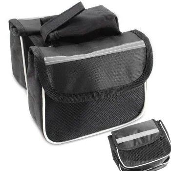 Bakalu NT6542 Double Frame Bike Bag, Black
