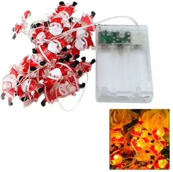 Christmas LED Fairy Lights "Santa Claus" (20 LED, 200 cm), White