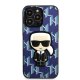 Karl Lagerfeld iPhone 13 Case Monogram Ikonik Patch Blue