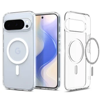 Spigen Ultra Hybrid Mag MagSafe Case for Google Pixel 10 / 10 Pro, Clear/White
