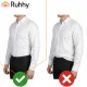 Ruhhy 27226 Shirt Stays, Black