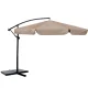 Plonos 488003 Folding Garden Parasol 350 cm with Cover, Beige