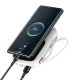 Baseus Qpow Digital Display Power Bank 20000mAh 22.5W with USB-C Cable White