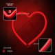 Forever Neon Dekoratīvā LED Lampa Figūra Gaismeklis Apgaismojums ar USB, Sirds | Decorative LED Lamp Figure...