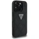 Guess Hot Stamp 4G Pattern Triangle Metal Logo iPhone 16 Pro Max Case - Black