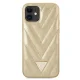 Guess iPhone 12 mini Case V-Quilted Collection, Gold