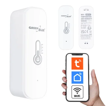 Greenblue GB737 WiFi Temperature and Humidity Sensor, Tuya/Smart Life