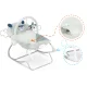 Ricokids 7328 Baby Bouncer with Vibration, Grey