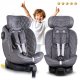 Nukido Prestige Line bērnu autokrēsliņš, 0-36 kg, Isofix, pelēks