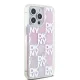 Apple iPhone 15 Pro Max 6.7\'\' DKNY Liquid Glitter Multilogo Case Cover, Pink