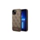 Guess GUHCP14SG4GLBR iPhone 14 6,1\\\" brown hard case 4G Stripe Collection