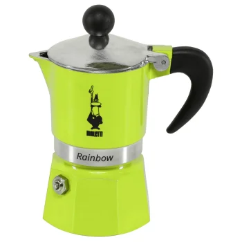 ''Bialetti RAINBOW'' Pot Espresso Coffee Maker 1 Cup, Green