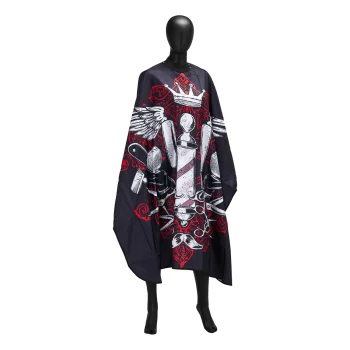 Activeshop J-457 Barber Cape with Rubber Collar