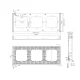 Sonoff Switch Frame 3-Gang M5-80 Smart Wall Switch Black