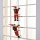 Ruhhy 22519 Christmas Decoration - Two Santas on a Ladder, 120 cm