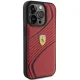 Ferrari iPhone 15 Pro Case Twist Metal Logo, Red