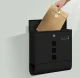 Black Mailbox for Letters and Newspapers