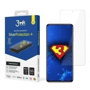 Xiaomi Poco X3 / X3 NFC 3MK Silver Protect+ Antibacterial Screen Protector