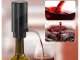Electric Wine Dispenser and Aerator with LED Light, USB-C, Black