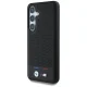 BMW Leather Tricolor Stripe MagSafe Case for Samsung Galaxy S25 Black