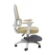 Ergonomic Kids Desk Chair with Footrest Adjustable Swivel Office Chair, Beige