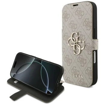 Guess Book 4G Metal Logo Case for iPhone 18 Pro / 17 Pro, Pink