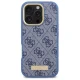 Guess iPhone 16 Pro Max Case 4G Logo Plate MagSafe, Blue