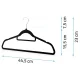 Massido MS-859 Velour Clothes Hangers, 20 Pcs