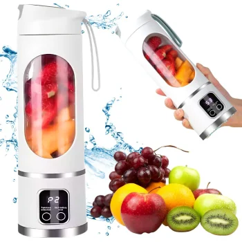 Portable Cordless Smoothie Blender, USB-C, 500 ml, 25W, White