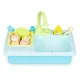 Kids play sink with working faucet and water, 12 accessories
