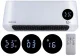 Fan Electric Heater with Remote Control, 1000W/2000W