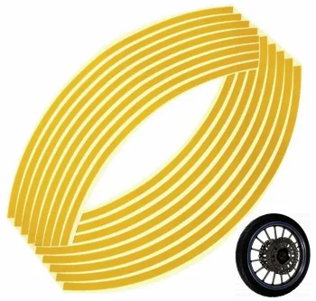 Reflective Wheel Rim Stickers AG555D, Yellow