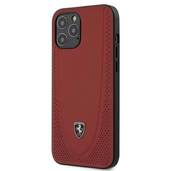Ferrari iPhone 12 Pro Max Case Off Track Perforated, Red