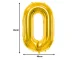 Large Number 0 Foil Balloon 66cm for Birthday Parties, Gold