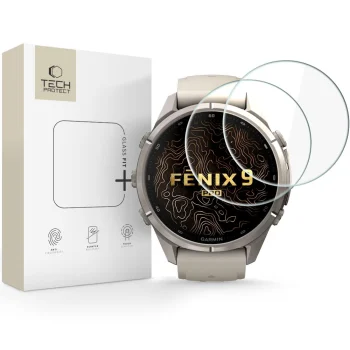 Apsauginis stiklas Tech-Protect Glass Fit+ Garmin Fenix 9 Pro 43mm 2 vnt.