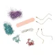Creative Jewelry Making Kit with UV Lamp Box and Accessories