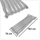 Bestway 44013 Inflatable Beach Airbed with Pillow, Grey, 183x76 cm