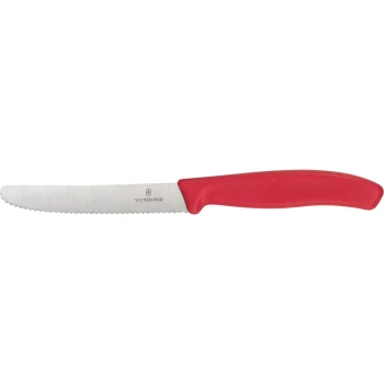 Victorinox Swiss Classic Tomato and Table Knife 11 cm Serrated, Red