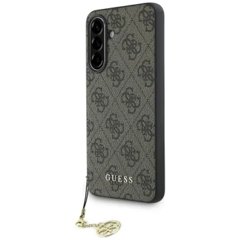 Guess HC PU 4G Charm Case for Samsung Galaxy A56 5G, Brown