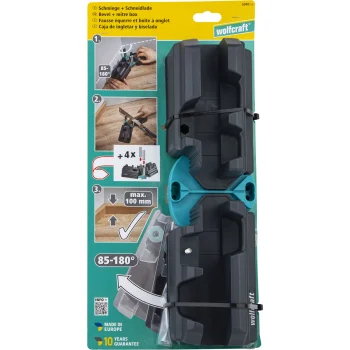 Wolfcraft Bevel Gauge and Mitre Box for Skirting Boards 100 mm