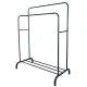 Large Double Clothing Rack with Shoe Shelf