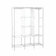 Portable Closet Wardrobe XL Fabric Clothes Organizer, Gray