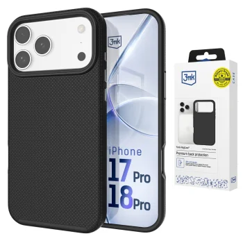 Apsauginis dėklas 3mk Fortis MagCase skirtas iPhone 17 Pro, juodas