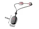USB Neck Electrostimulator, 15 Intensity Levels, 4 Heating Modes, Black