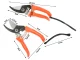 Garden Pruning Shears / Hand Secateurs for Branches and Shrubs, Orange