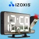 Izoxis 19576 LED Alarm Clock with Projector and Mirror, Black