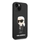 Karl Lagerfeld Silicone Ikonik Case for iPhone 14 Plus / 15 Plus - Black