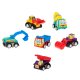 Friction Powered Construction Toy Vehicles, 6 pcs