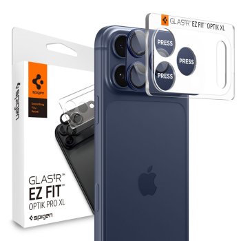 Spigen Optik Pro XL Camera Lens Glass iPhone 17 Pro - Navy Blue